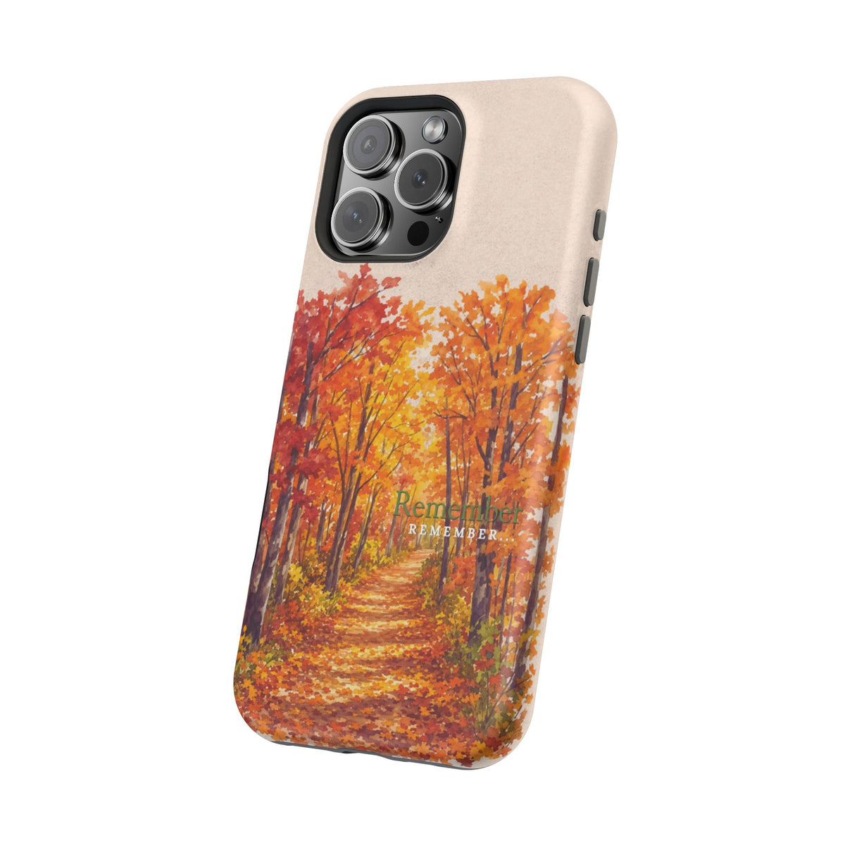 Wireless-Charging Compatible Case – Autumn Remembered – Compatible with iPhone 13–17 & Samsung Galaxy S25–S26 Series