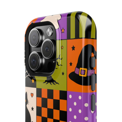 Impact-Resistant Phone Case – Spooky Patchwork