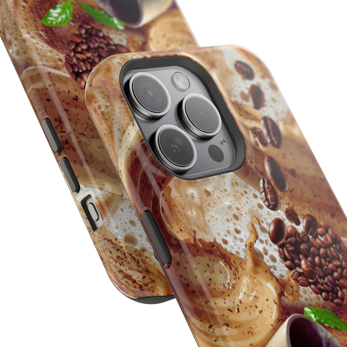 Impact-Resistant Phone Case – Love at First Sip – Compatible with iPhone 11–17 & Samsung Galaxy S22–S26 Series