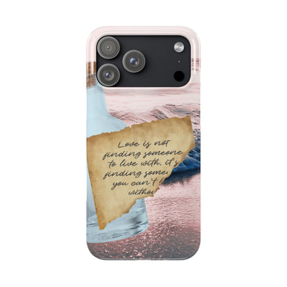 Slim Phone Case – Written in the Tide