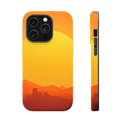 Wireless-Charging Compatible Case – Desert Sunrise