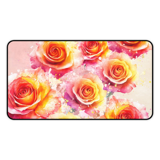 Desk Mat – Sunset Roses
