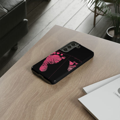 Protective Phone Case – Mom’s Little Pink Footprints