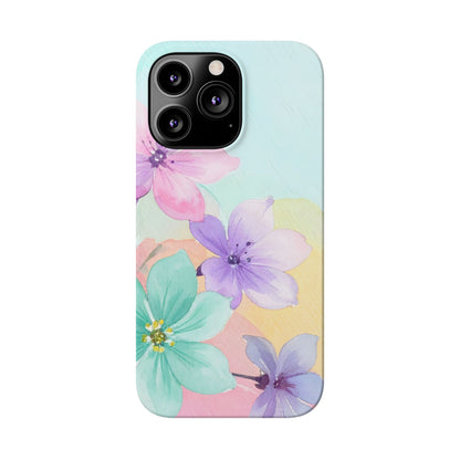 Slim Phone Case – Water Petal