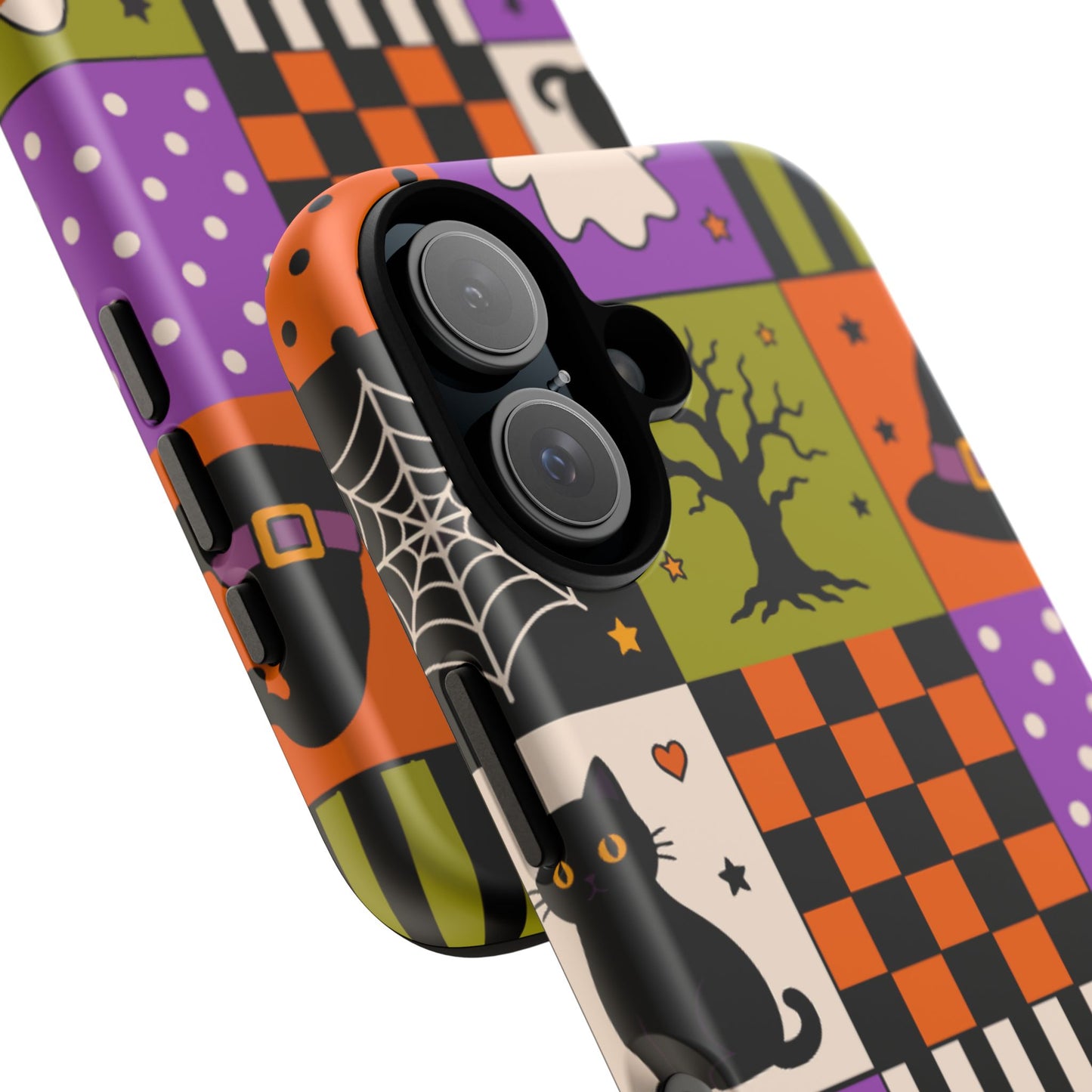 Protective Phone Case – Spooky Patchwork
