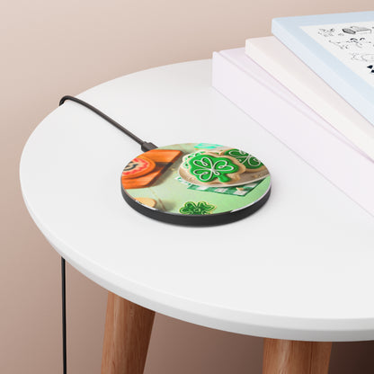 Wireless Charger – Shamrock Cookie St. Patrick’s Day Design 10W