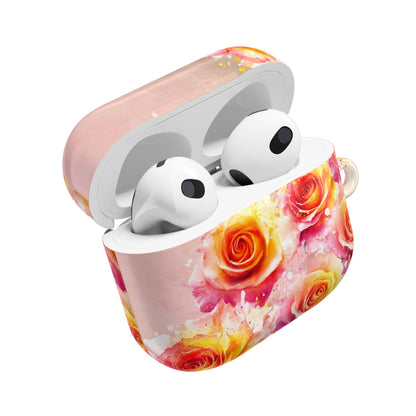 Earbud Case Cover – Sunset Roses