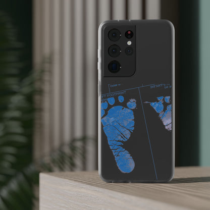 Flexi Case – Mom’s Little Blue Footprints