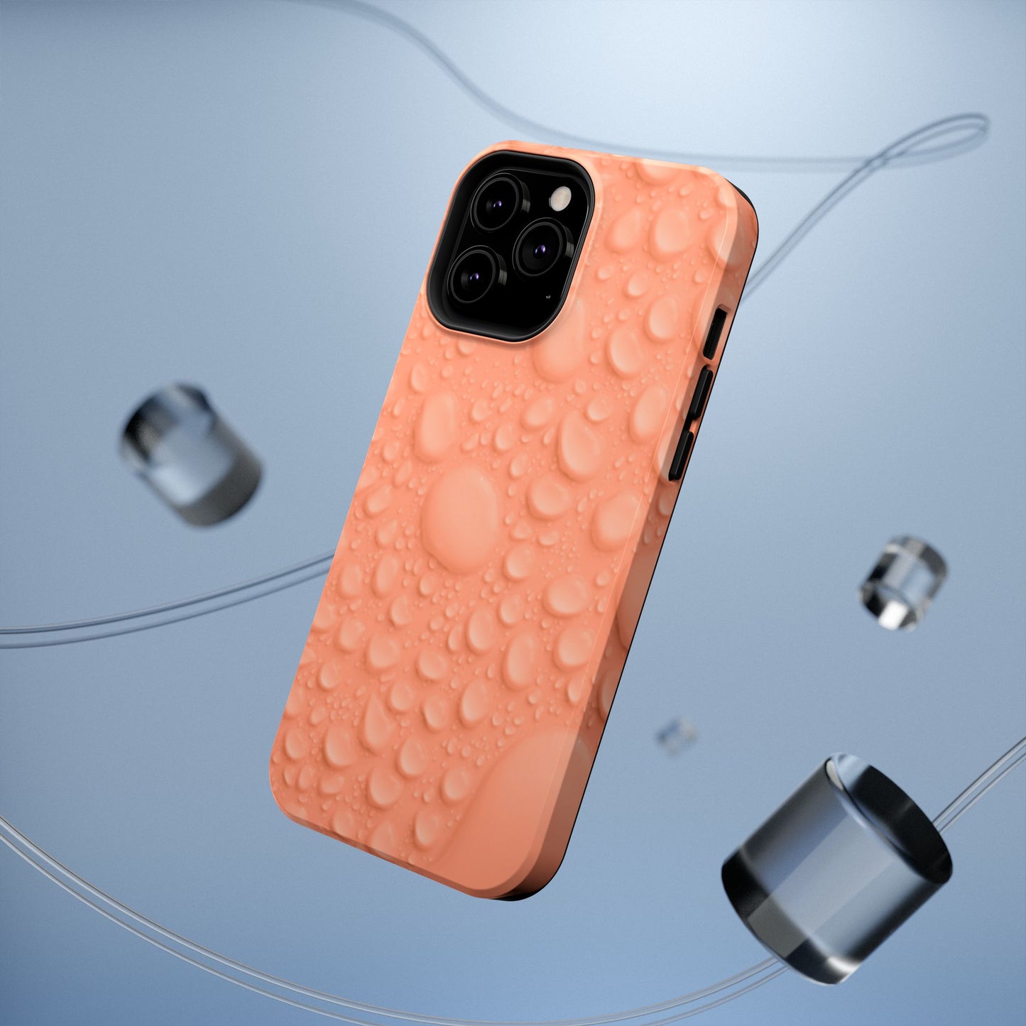 Impact-Resistant Phone Case – Apricot Rain