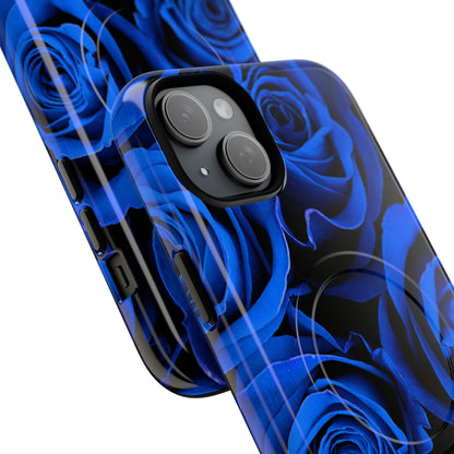 Protective Magnetic Phone Case – Midnight Bloom