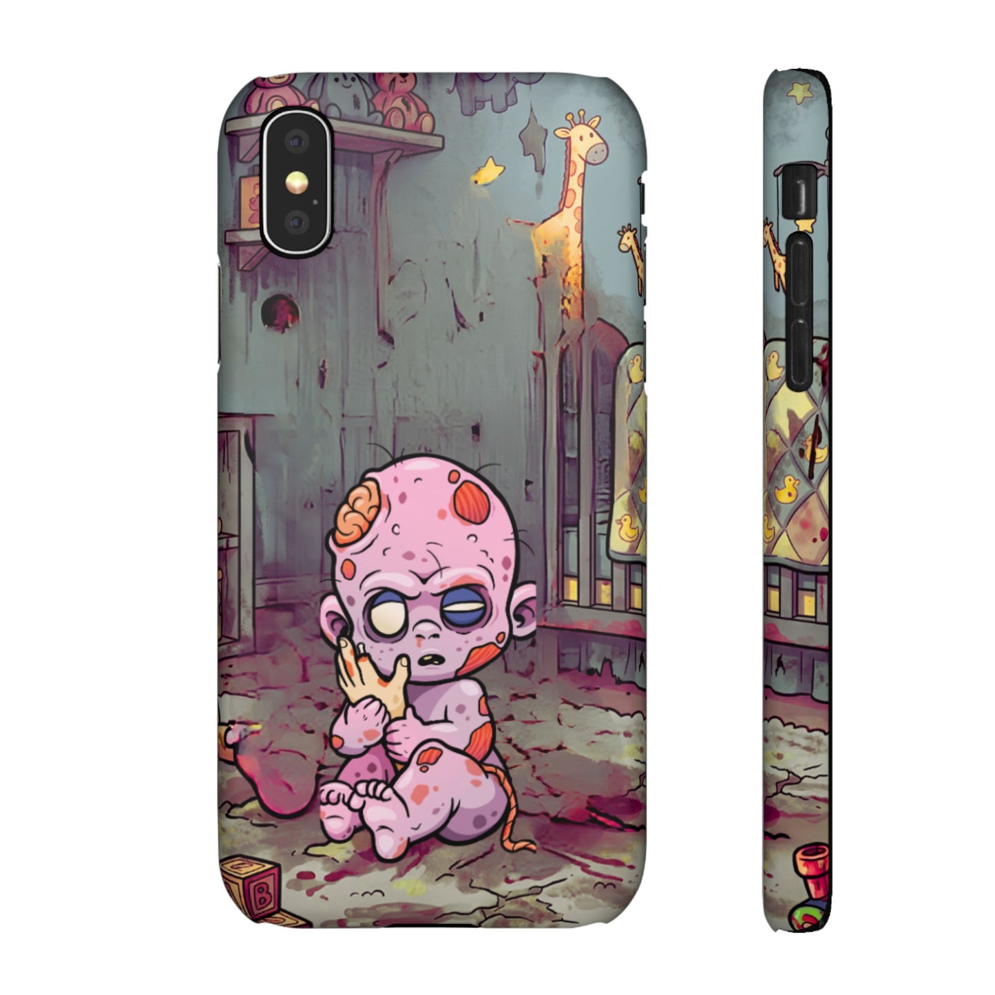 Phone Case — Creepy Cute Zombie Baby Nursery Design
