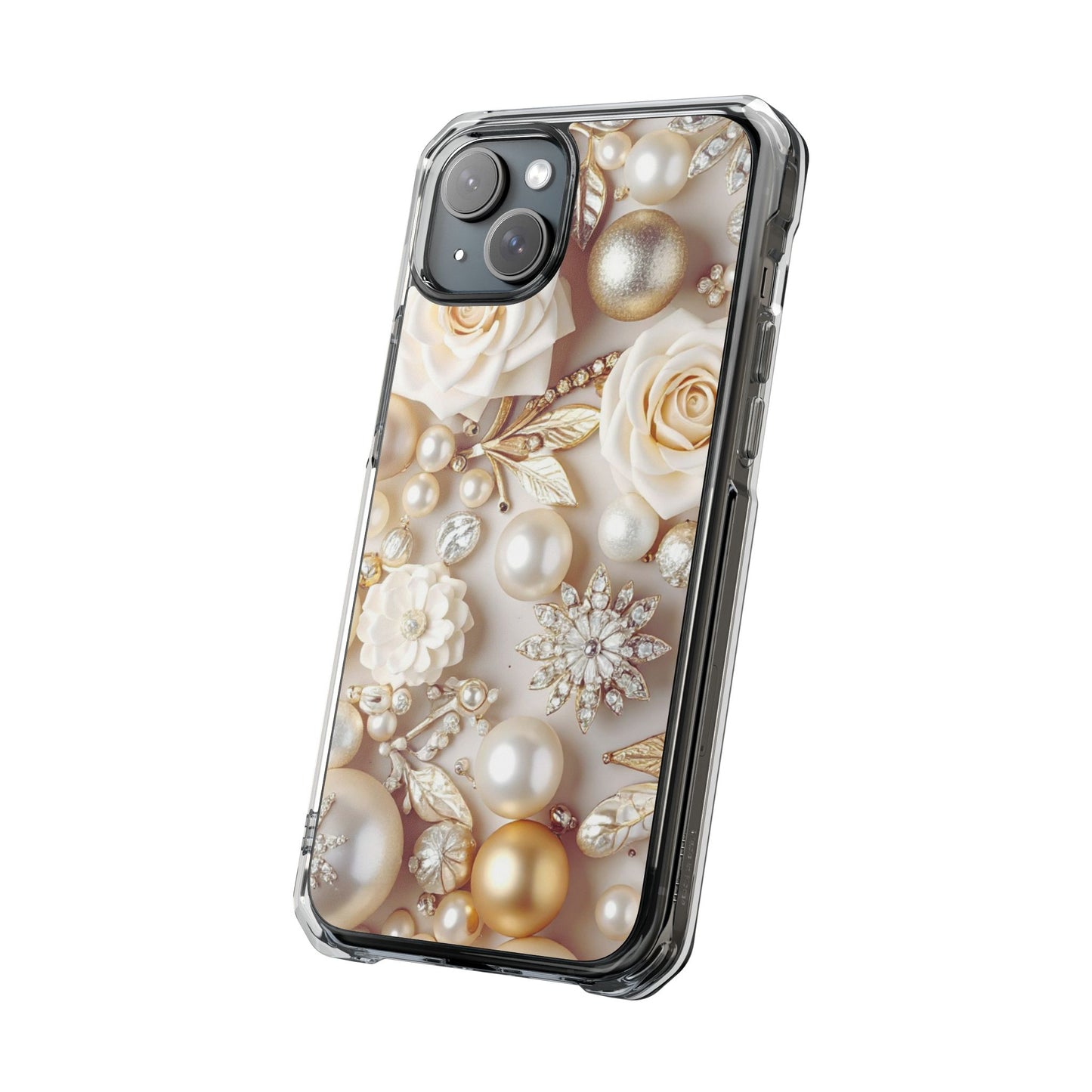 Clear Magnetic Phone Case – Ivory Opulence