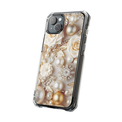 Clear Magnetic Phone Case – Ivory Opulence