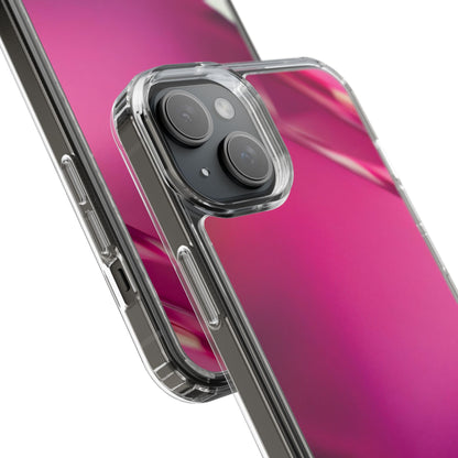 Clear Phone Case – Magenta Motion