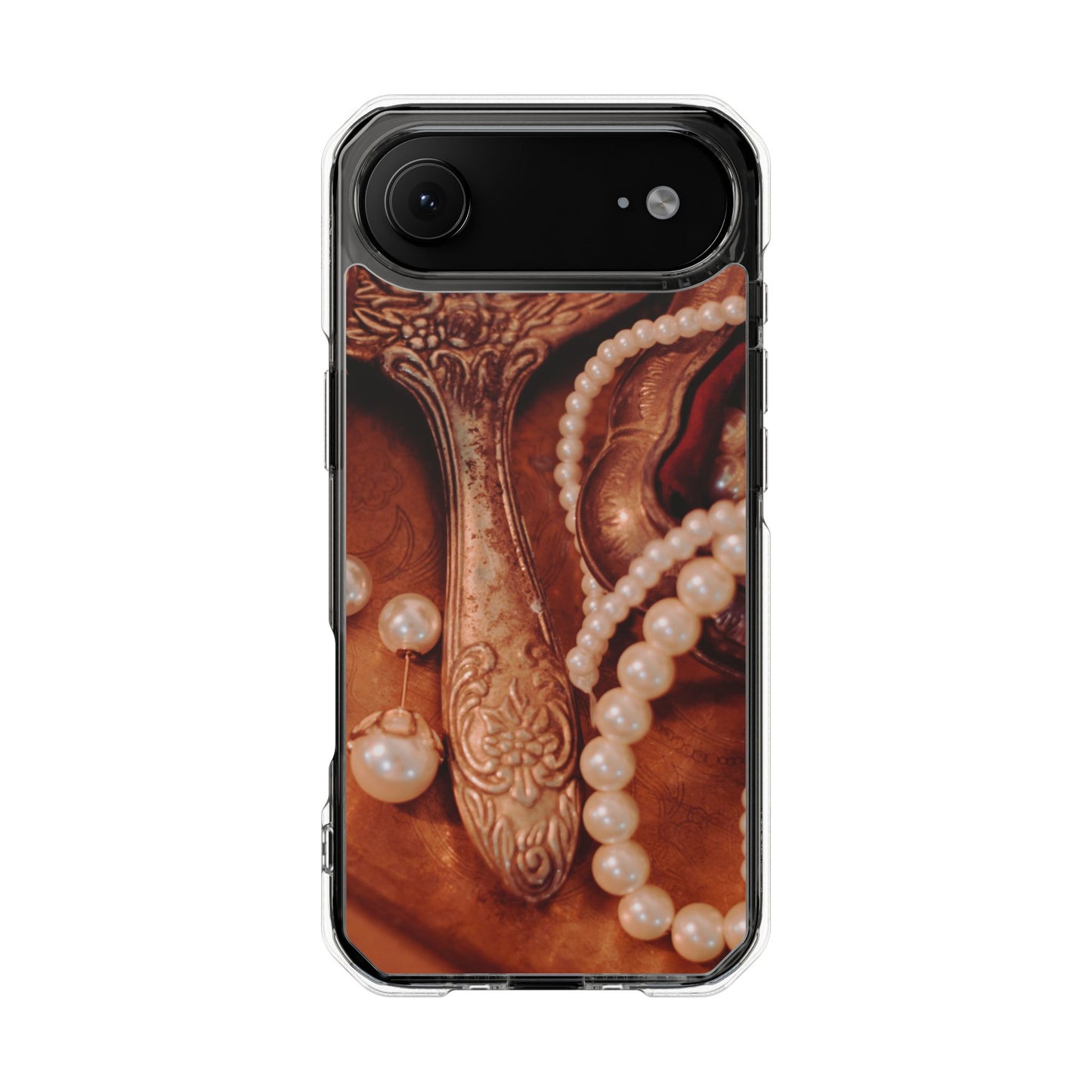 Clear Magnetic Phone Case – Bronze Vanity