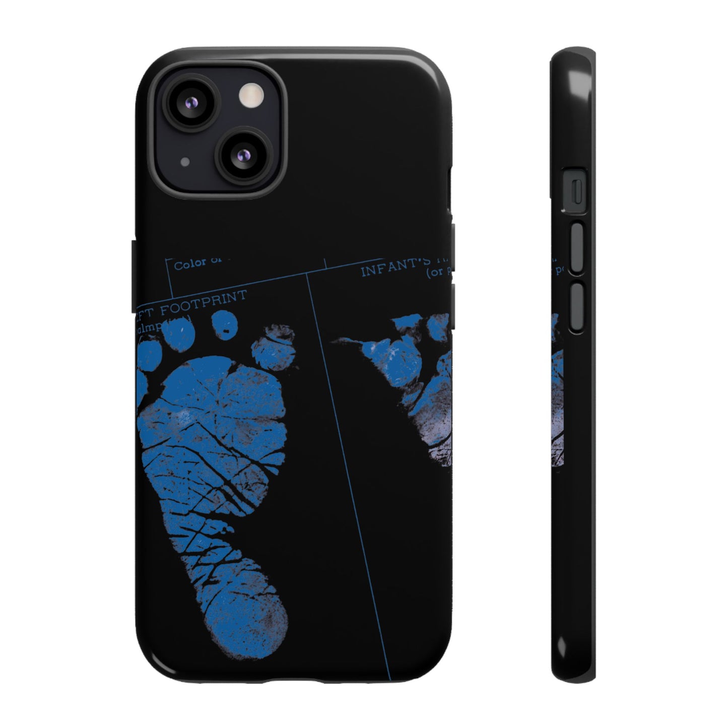 Protective Phone Case – Mom’s Little Blue Footprints