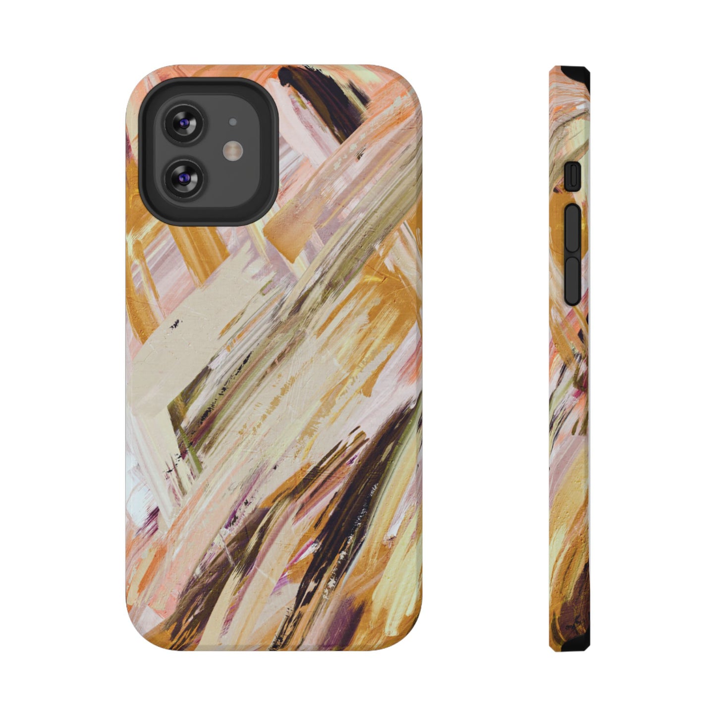 Impact-Resistant Phone Case – Brush & Bronze