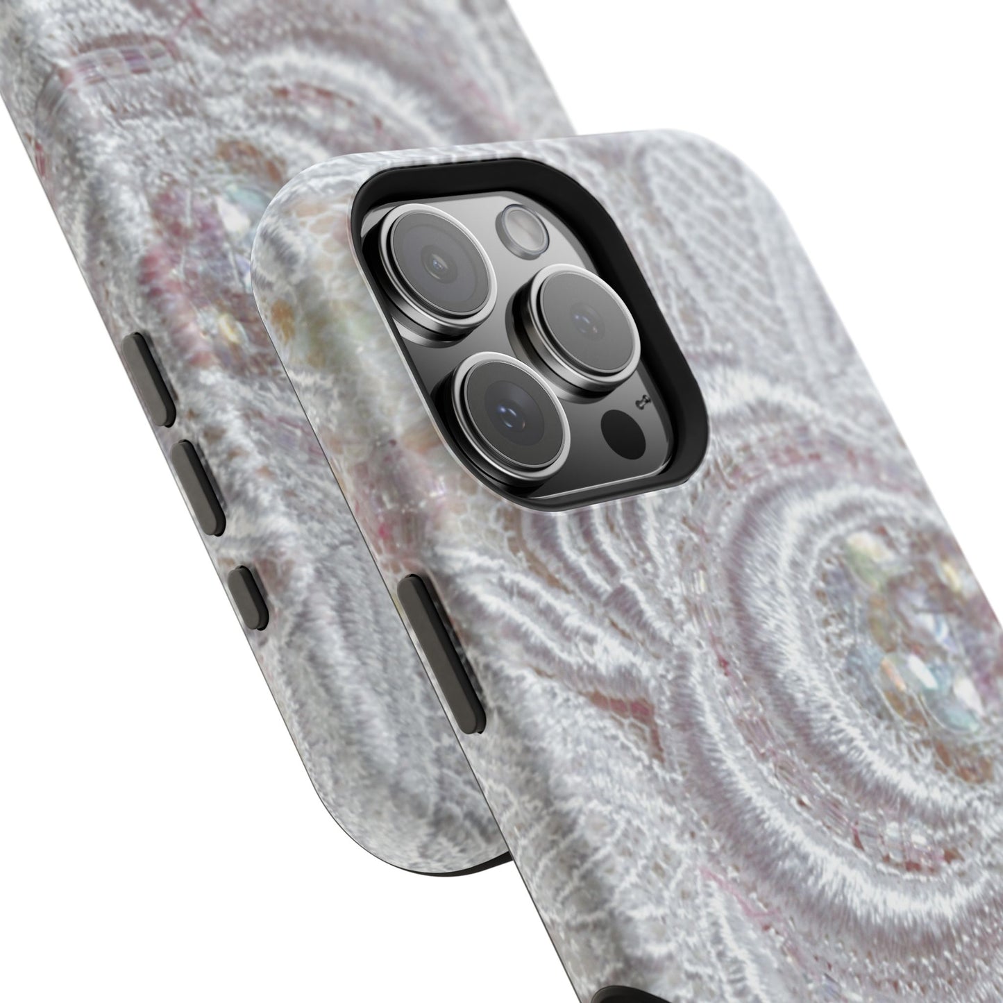 Wireless-Charging Compatible Case – Lace Veil