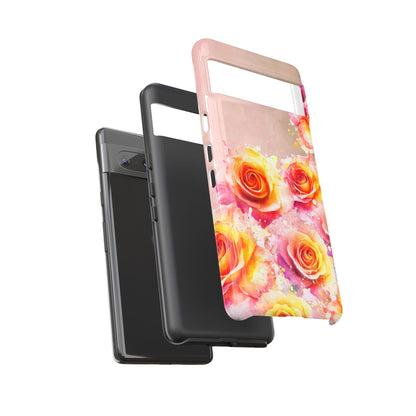 Protective Phone Case – Sunset Roses