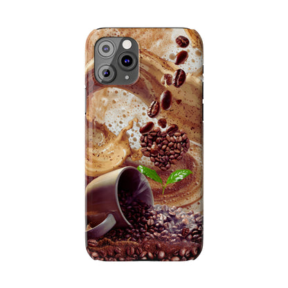 Slim Phone Case – Love at First Sip – Compatible with iPhone 11–17 Series