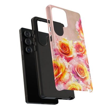Protective Phone Case – Sunset Roses