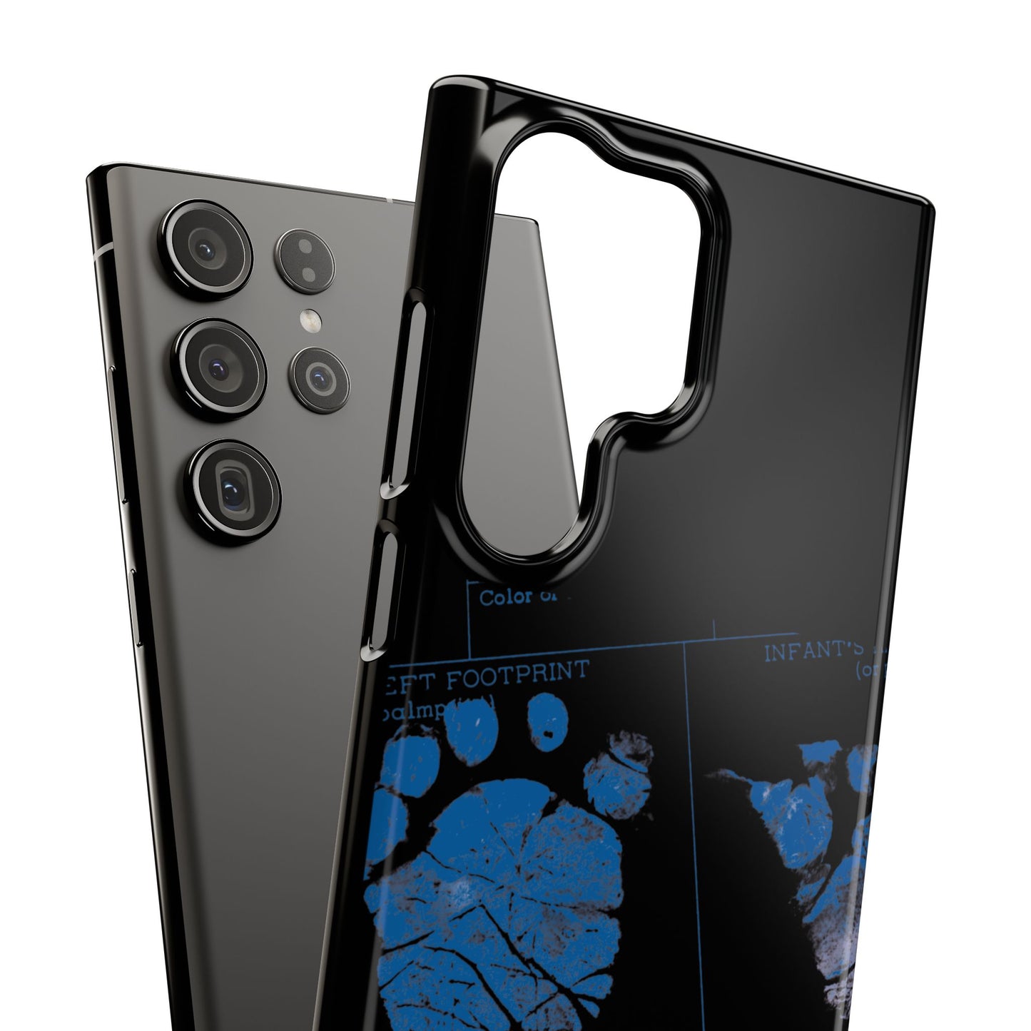 Snap Phone Case – Mom’s Little Blue Footprints