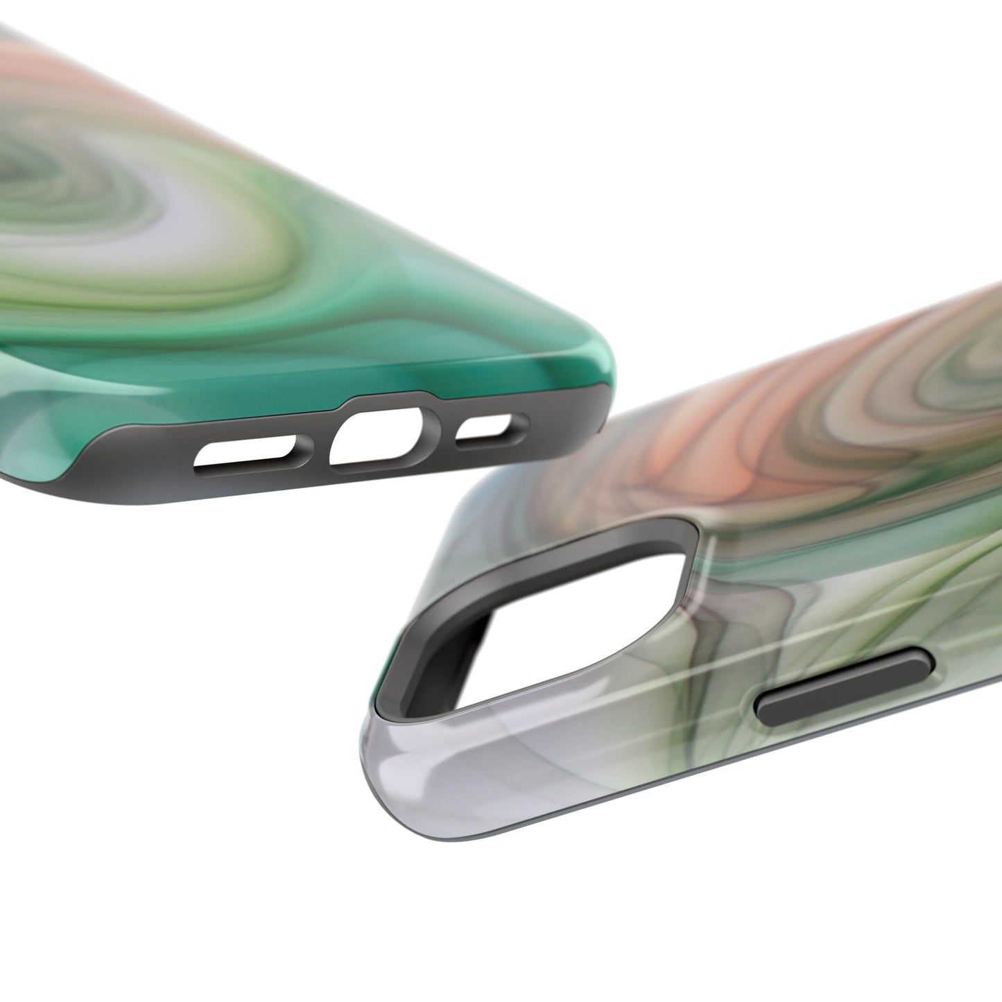 Impact-Resistant Phone Case – Marble Flow