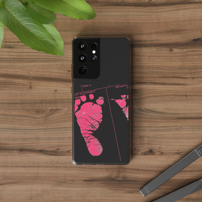 Clear Phone Case – Mom’s Little Pink Footprints