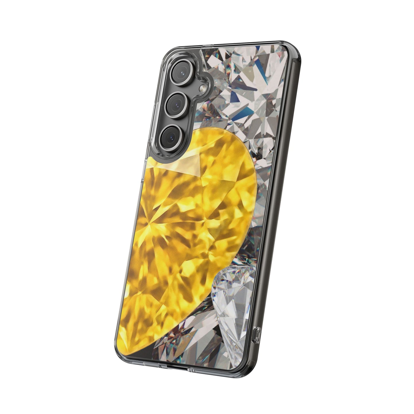 Clear Phone Case – Heart of Gold
