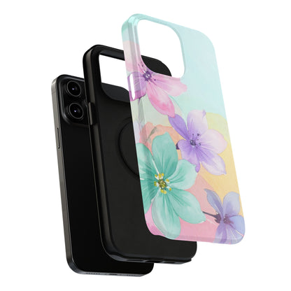 Impact-Resistant Phone Case – Water Petal