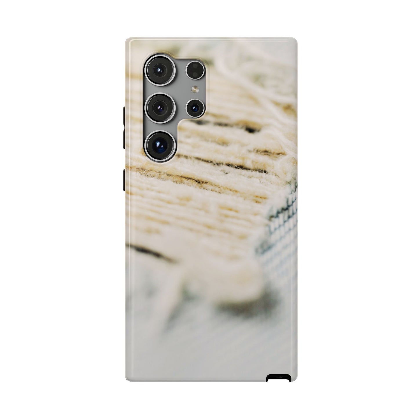 Impact-Resistant Phone Case – Woven Warmth