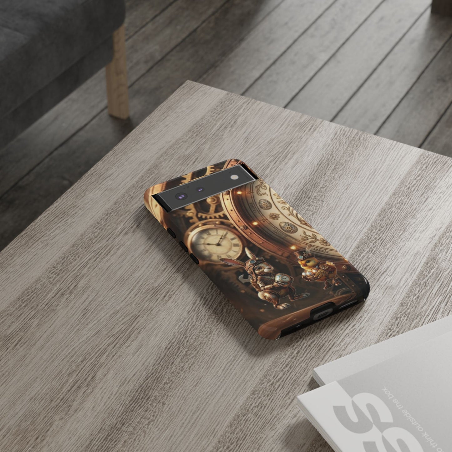 Protective Phone Case – Clockwork Cottontail