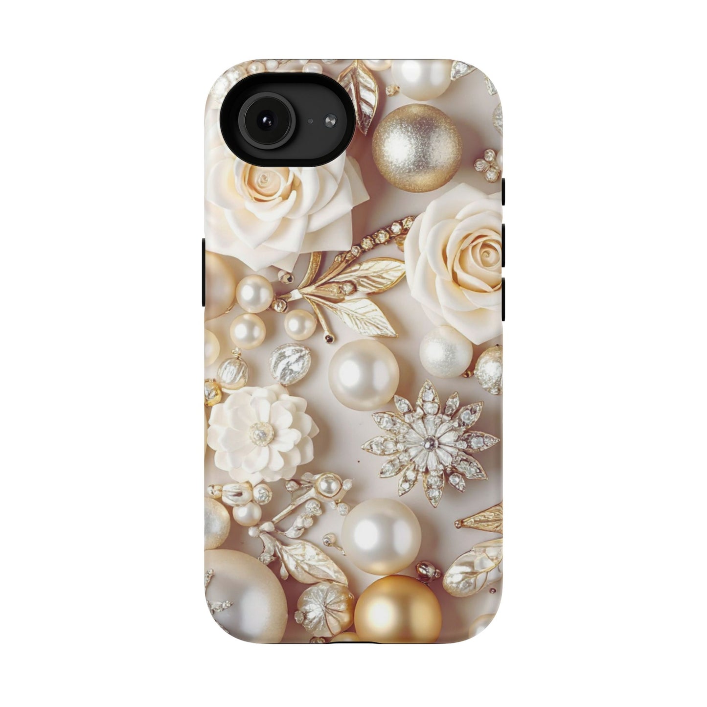 Impact-Resistant Phone Case – Ivory Opulence