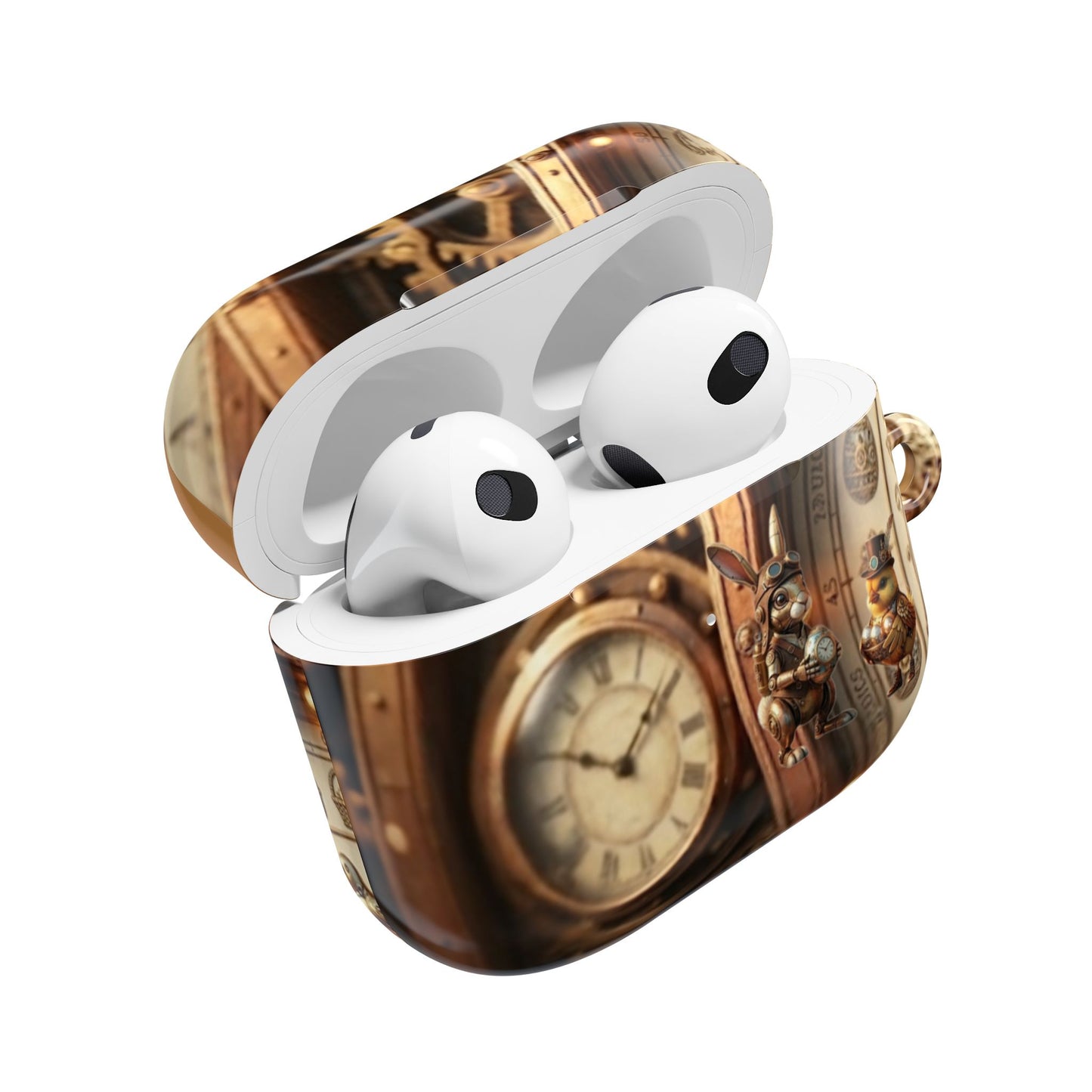 Earbud Case Cover – Clockwork Cottontail