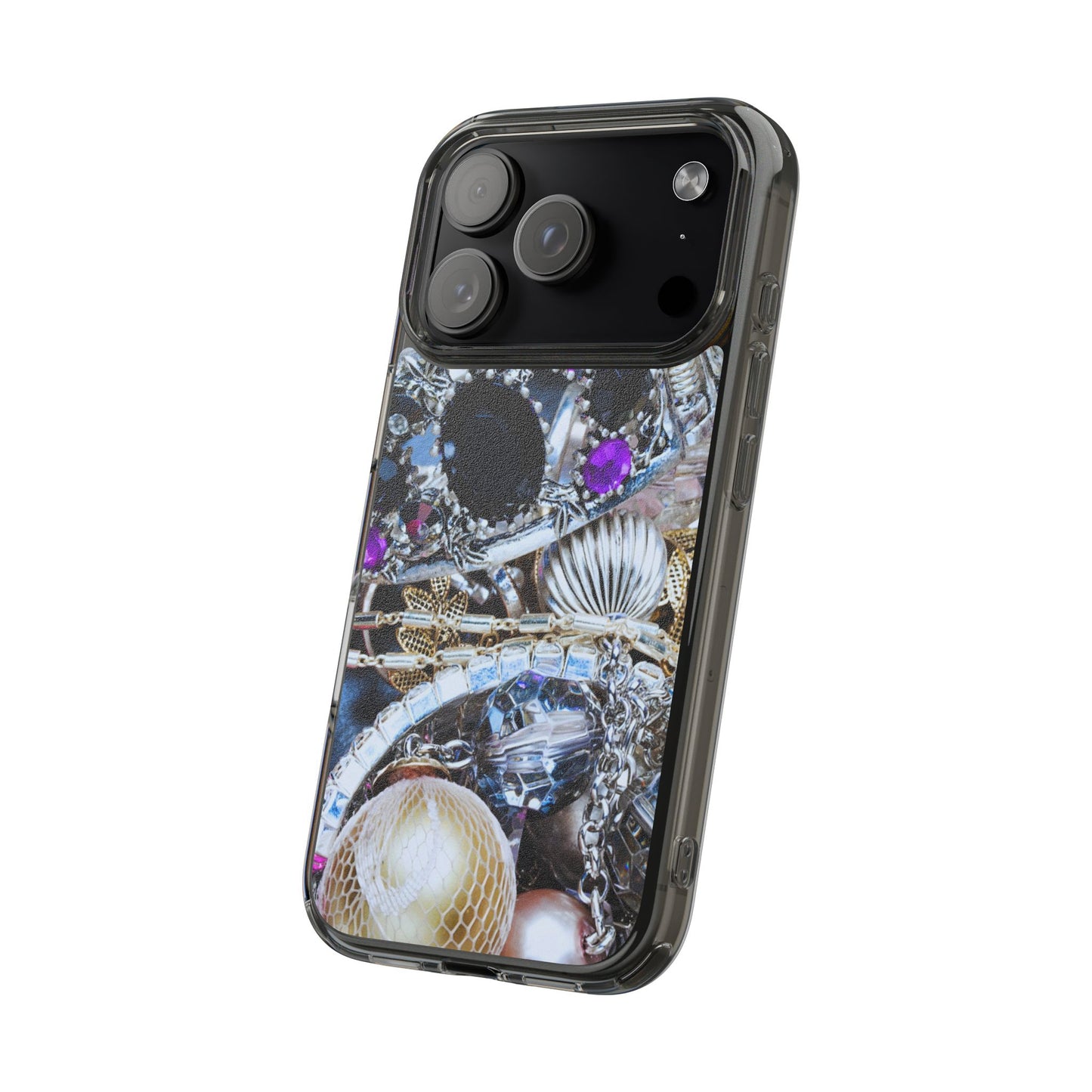 Clear Phone Case – Chrome Jewel