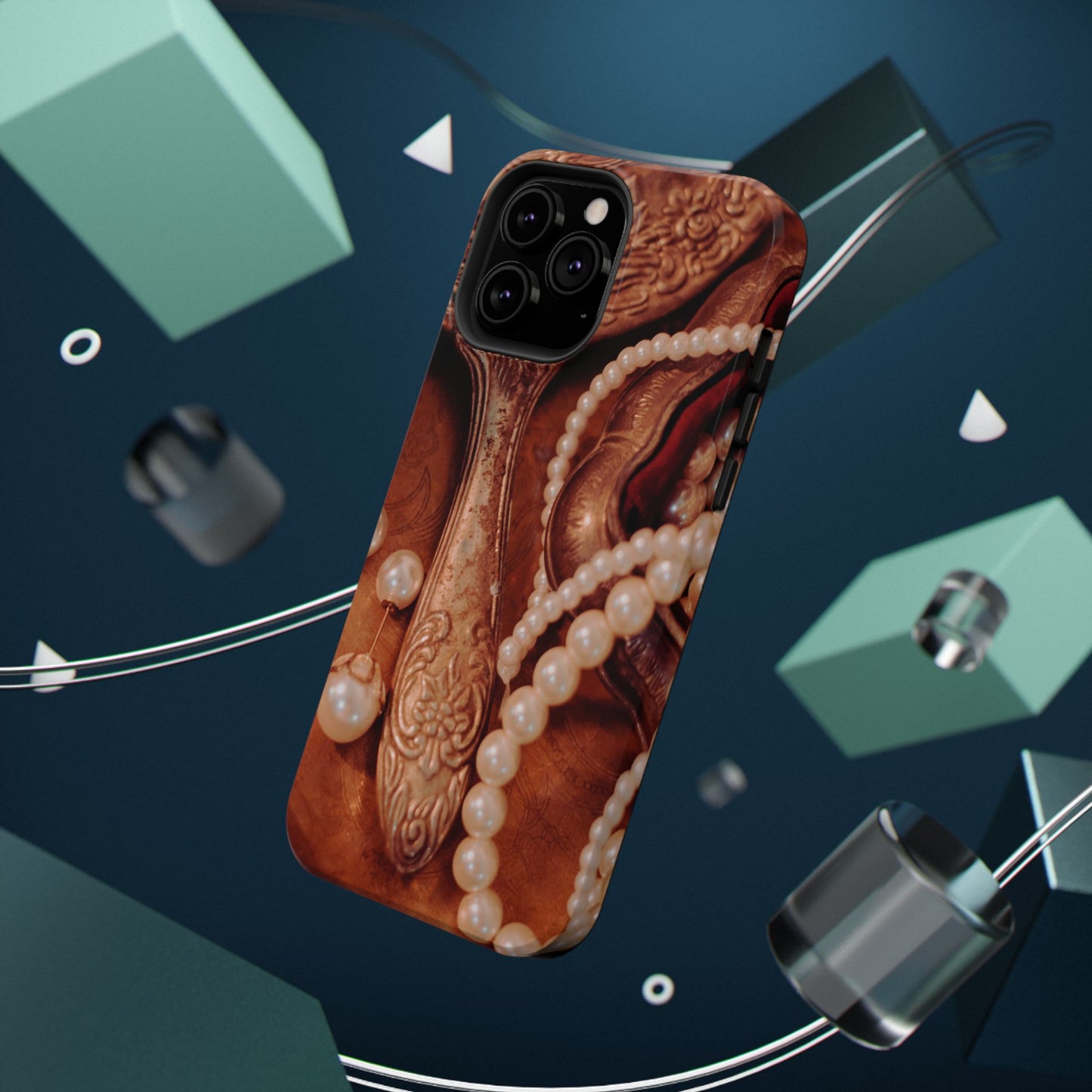 Impact-Resistant Phone Case – Bronze Vanity