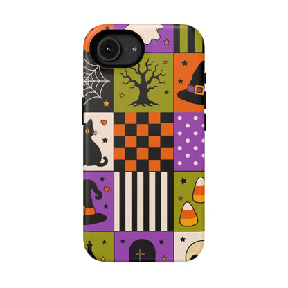 Impact-Resistant Phone Case – Spooky Patchwork
