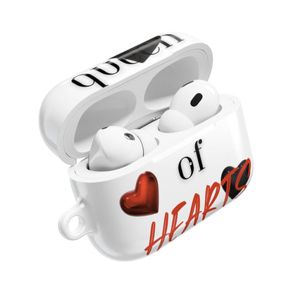 Earbud Case Cover – Queen of Hearts