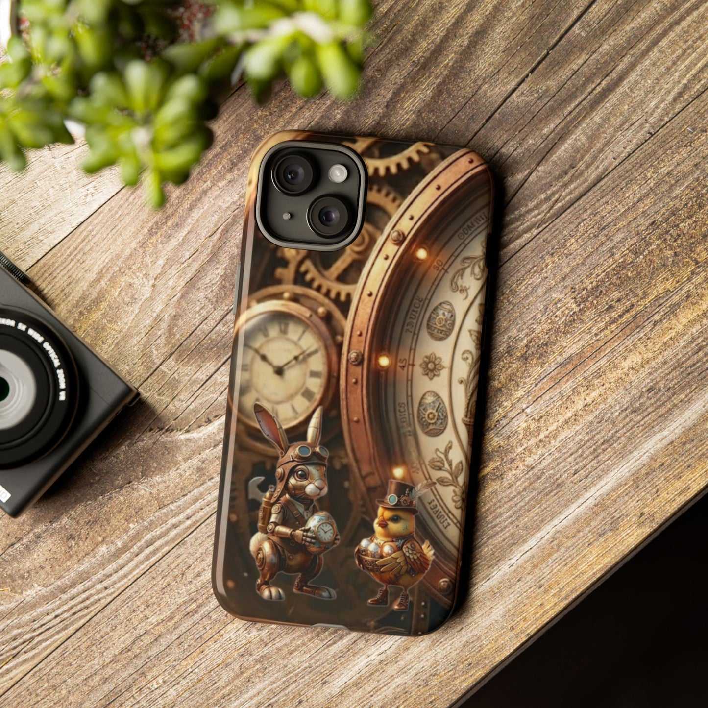 Protective Phone Case – Clockwork Cottontail