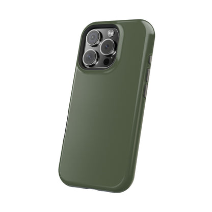 Wireless-Charging Compatible Case – Cabin Green – Compatible with iPhone 13–17 & Samsung Galaxy S25–S26 Series