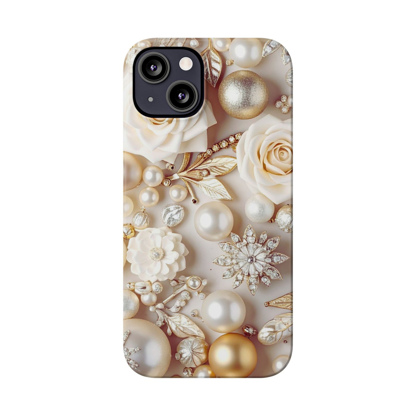 Slim Phone Case – Ivory Opulence