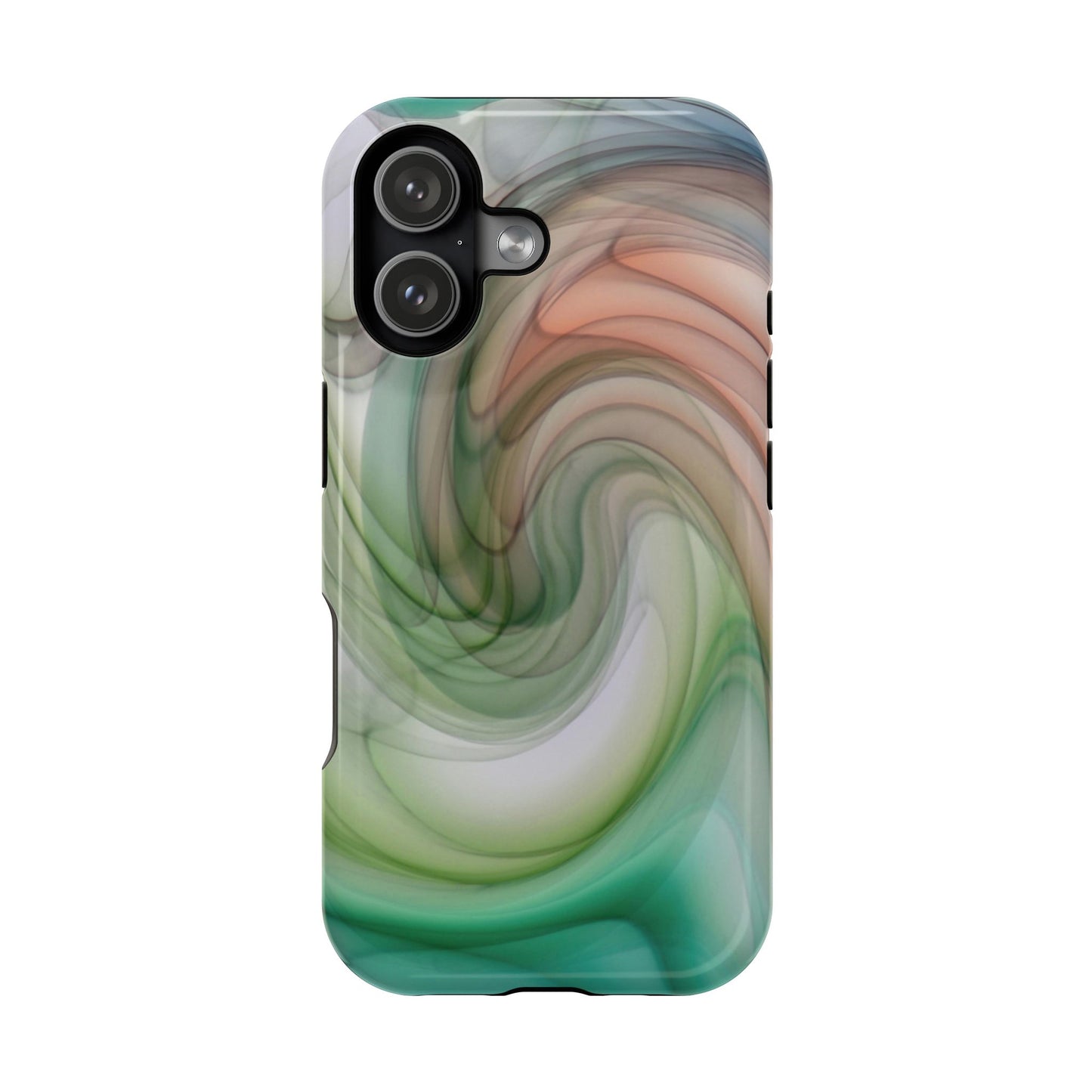 Wireless-Charging Compatible Case – Marble Flow