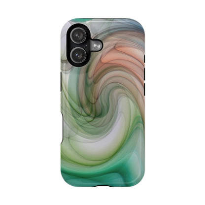 Wireless-Charging Compatible Case – Marble Flow