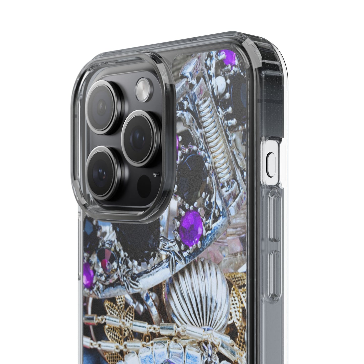Clear Phone Case – Chrome Jewel