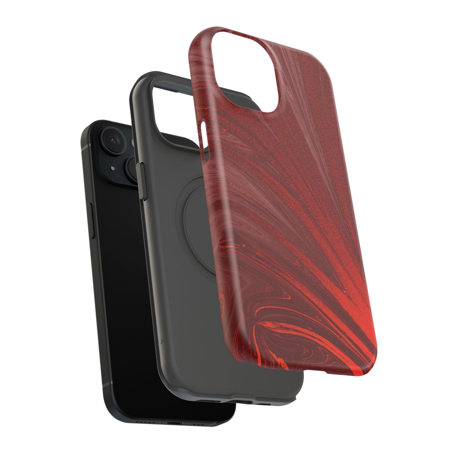 Impact-Resistant Phone Case — Crimson Current