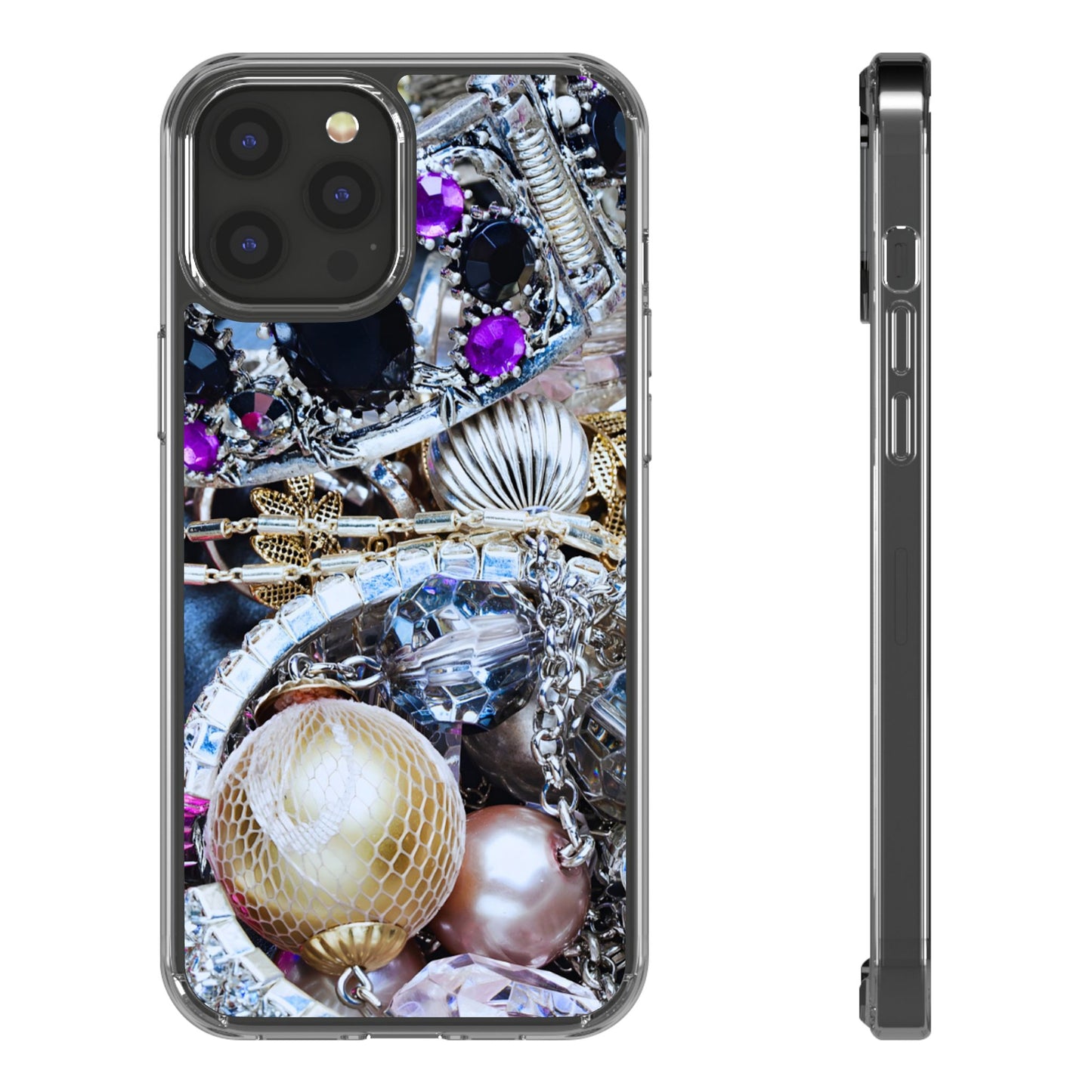 Clear Phone Case – Chrome Jewel