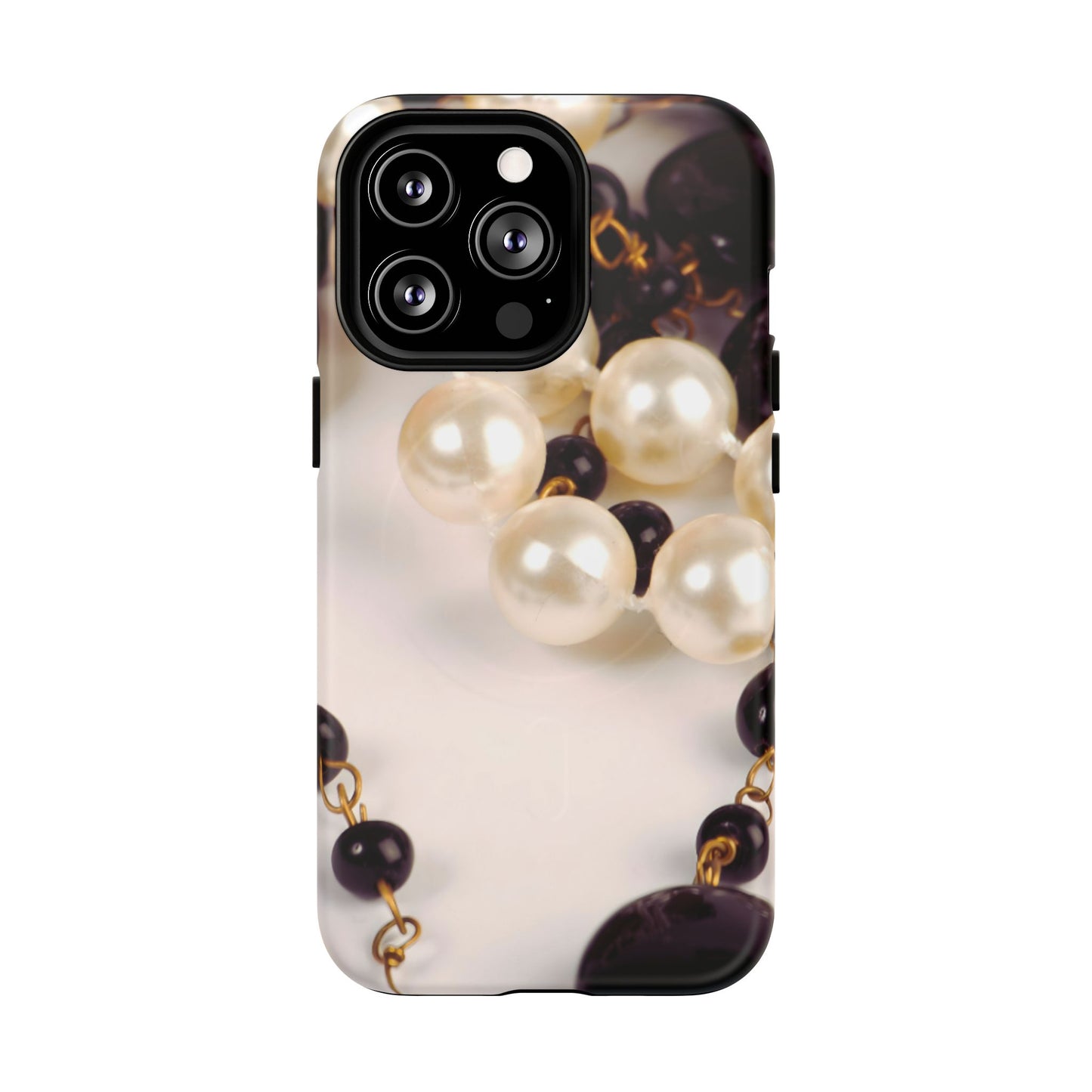 Protective Magnetic Phone Case – Noir Pearl
