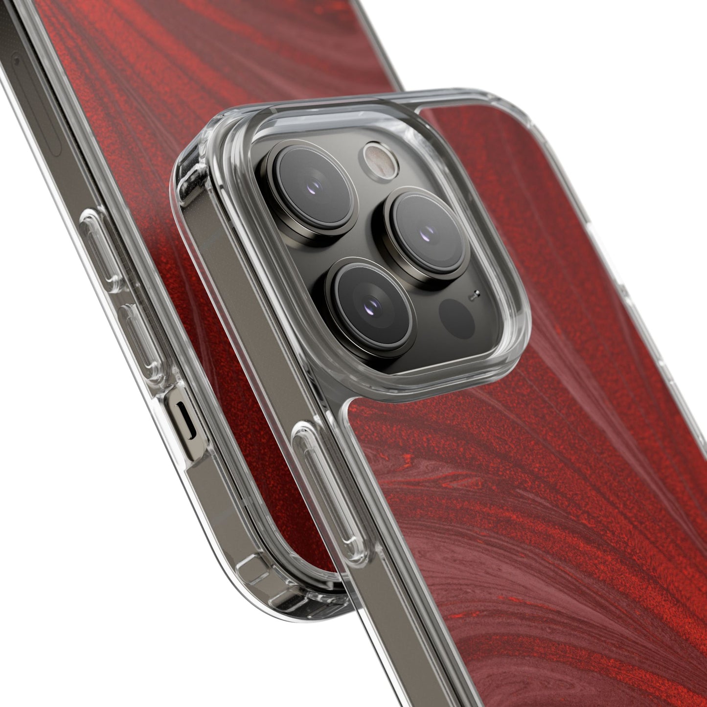Clear Phone Case – Crimson Current