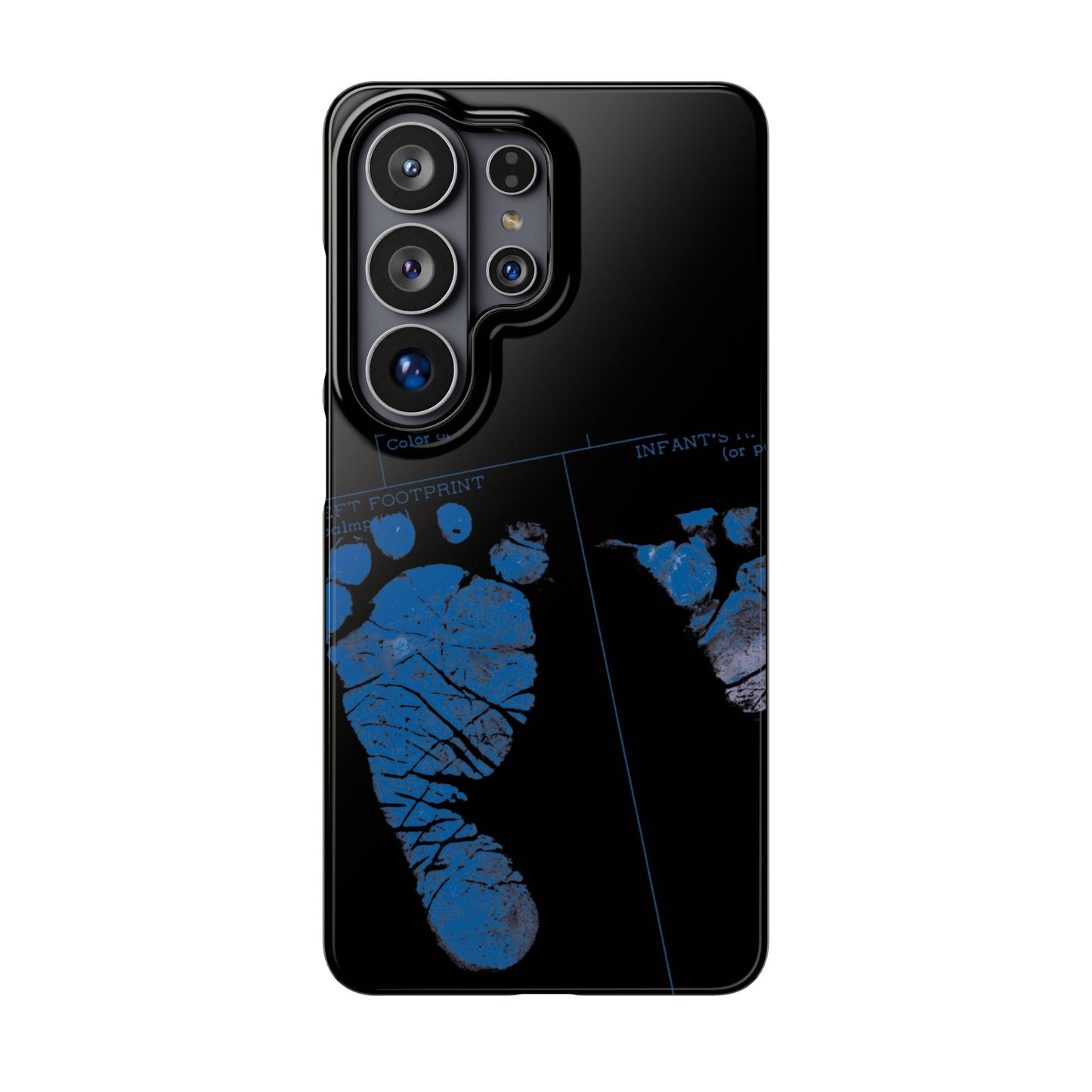 Snap Phone Case – Mom’s Little Blue Footprints