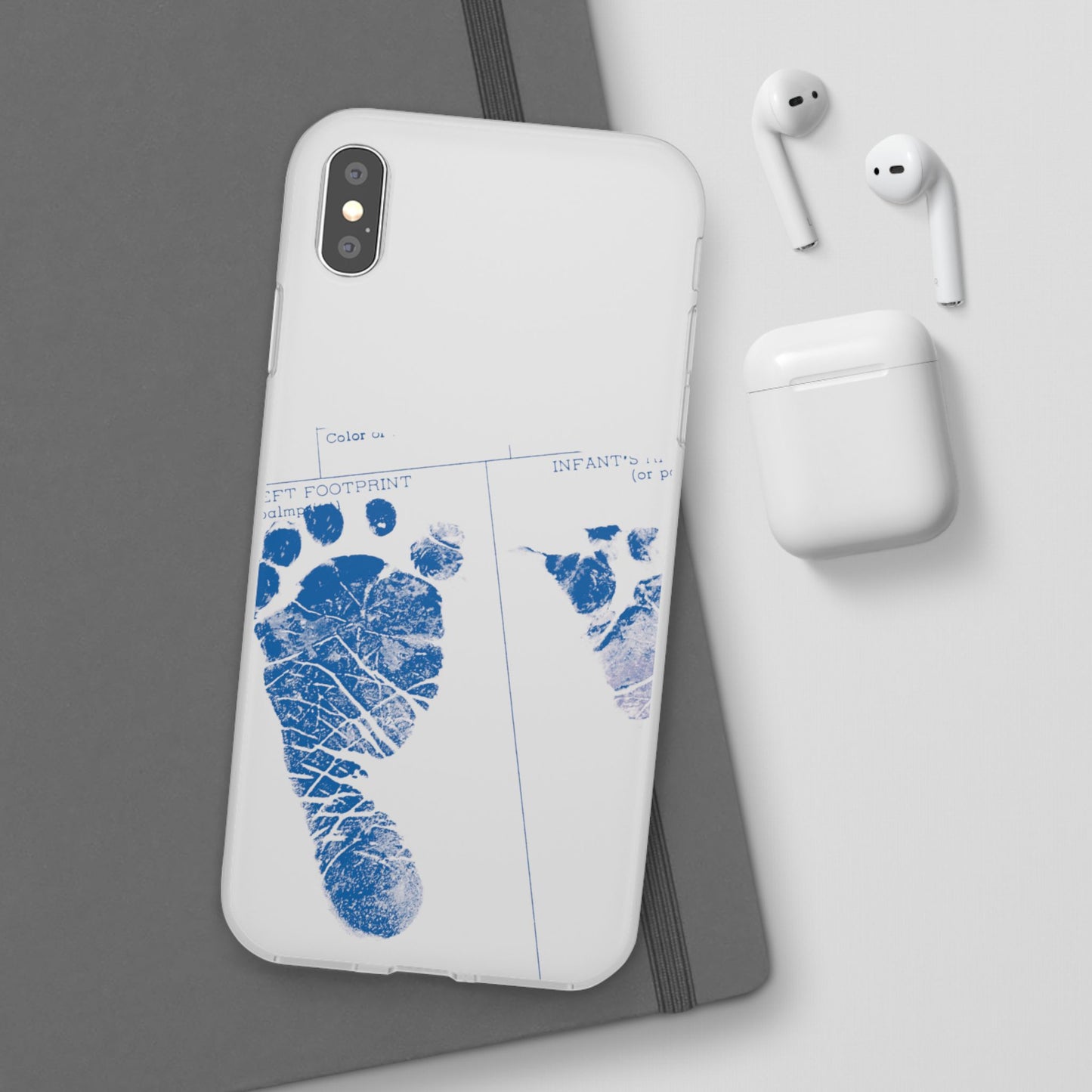 Flexi Case – Mom’s Little Blue Footprints